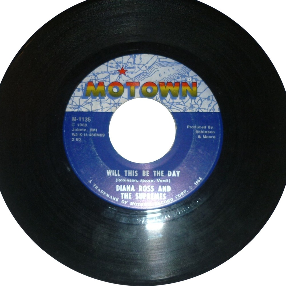 Diana Ross and The Supremes Love Child Will This Be The Day 45 RPM Motown M-1135